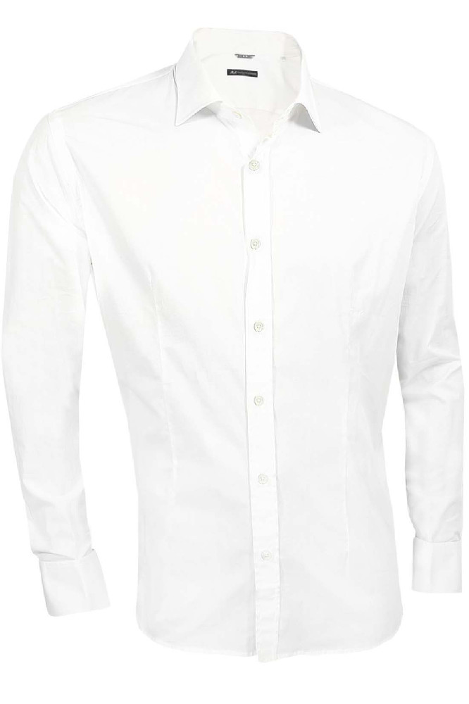 Белая классическая рубашка под запонки Daniele Alessandrini